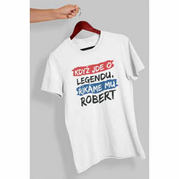 MMO Pánské tričko Robert Barva: Bíla, Velikost: L