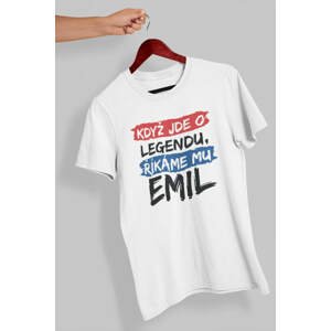 MMO Pánské tričko Emil Barva: Bíla, Velikost: XL