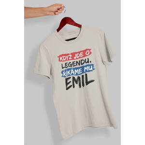 MMO Pánské tričko Emil Barva: Ledově šedá, Velikost: XL