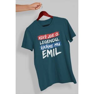 MMO Pánské tričko Emil Barva: Petrolejová modrá, Velikost: 2XL