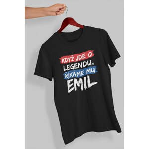 MMO Pánské tričko Emil Barva: Černá, Velikost: XL