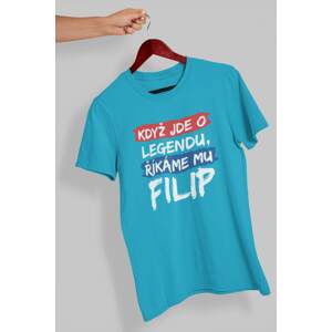 MMO Pánské tričko FIlip Barva: Tyrkysová, Velikost: XL