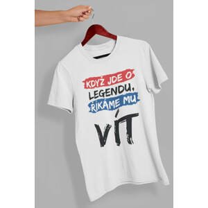 MMO Pánské tričko Vít Barva: Bíla, Velikost: XL