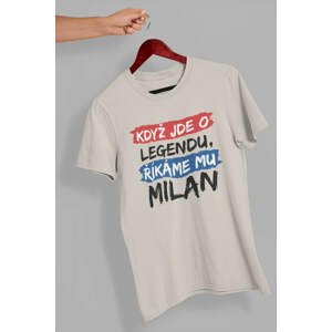 MMO Pánské tričko Milan Barva: Ledově šedá, Velikost: 4XL