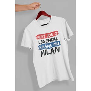 MMO Pánské tričko Milan Barva: Bíla, Velikost: L