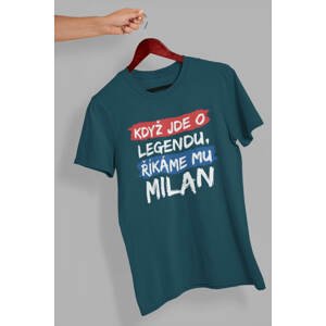 MMO Pánské tričko Milan Barva: Petrolejová modrá, Velikost: S