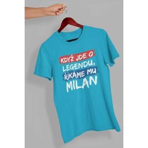 MMO Pánské tričko Milan Barva: Tyrkysová, Velikost: XS