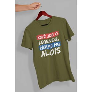 MMO Pánské tričko Alois Barva: Khaki, Velikost: L