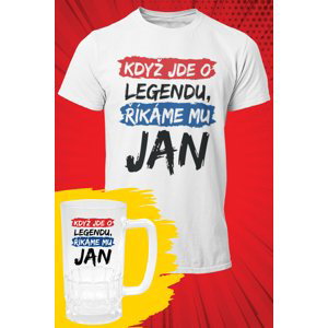 MMO Pánské tričko Jan - SET Barva: Bíla, Velikost: XL