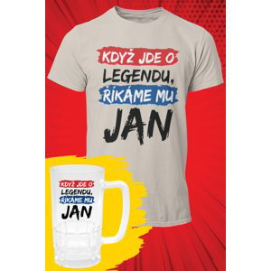 MMO Pánské tričko Jan - SET Barva: Ledově šedá, Velikost: XL