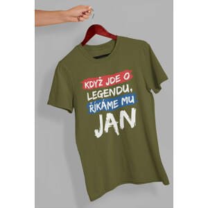 MMO Pánské tričko Jan Barva: Khaki, Velikost: XL
