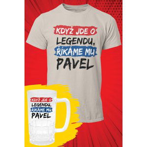 MMO Pánské tričko Pavel - SET Barva: Ledově šedá, Velikost: 4XL