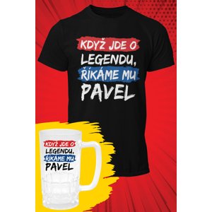 MMO Pánské tričko Pavel - SET Barva: Černá, Velikost: 4XL