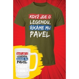 MMO Pánské tričko Pavel - SET Barva: Khaki, Velikost: XS