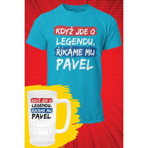 MMO Pánské tričko Pavel - SET Barva: Tyrkysová, Velikost: L
