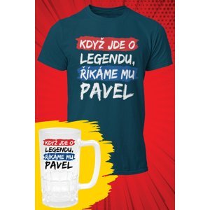 MMO Pánské tričko Pavel - SET Barva: Petrolejová modrá, Velikost: L