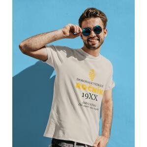 MMO Pánske tričko Ročník s vlastním rokem Barva: Ledově šedá, Velikost: XL