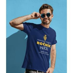 MMO Pánske tričko Ročník s vlastním rokem Barva: Půlnoční modrá, Velikost: XL