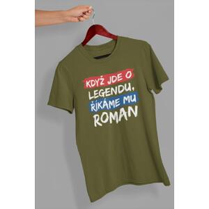 MMO Pánské tričko Roman Barva: Khaki, Velikost: 2XL