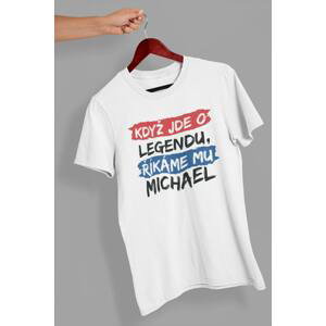 MMO Pánské tričko Michael Barva: Bíla, Velikost: L