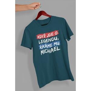 MMO Pánské tričko Michael Barva: Petrolejová modrá, Velikost: L