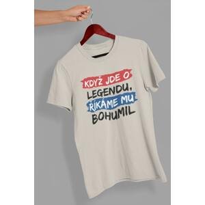 MMO Pánské tričko Bohumil Barva: Ledově šedá, Velikost: XL