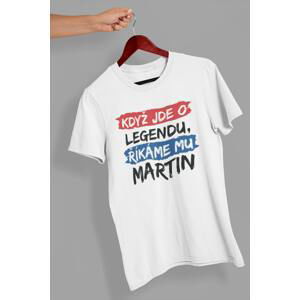 MMO Pánské tričko Martin Barva: Bíla, Velikost: 5XL