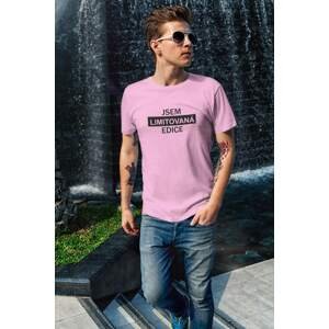 MMO Pánské tričko Jsem limitovaná edice Barva: Ružová, Velikost: M