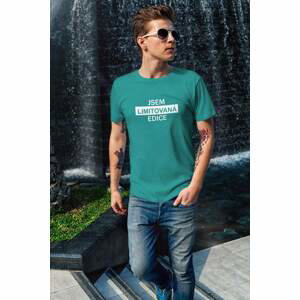 MMO Pánské tričko Jsem limitovaná edice Barva: Smaragdově zelená, Velikost: XL