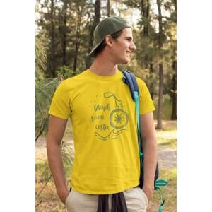 MMO Pánské tričko Najdi svou cestu Barva: Žlutá, Velikost: M