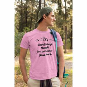 MMO Pánské tričko Nepotřebuji terapii Barva: Ružová, Velikost: M