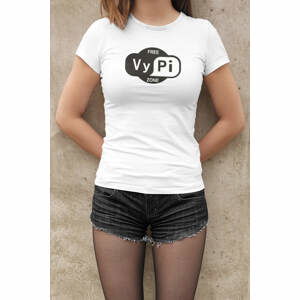MMO Dámské tričko Vypi zone Barva: Bíla, Velikost: 3XL