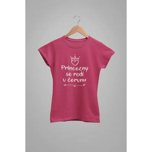 MMO Dámské tričko Princezny se rodí v červnu Barva: Purpurová, Velikost: S