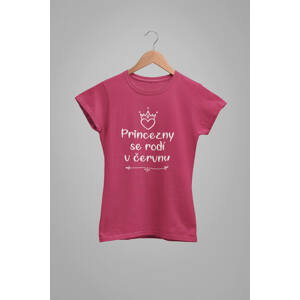 MMO Dámské tričko Princezny se rodí v červnu Barva: Purpurová, Velikost: 2XL