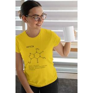 MMO Dámské tričko Kofeín Barva: Žlutá, Velikost: S