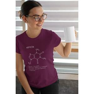 MMO Dámské tričko Kofeín Barva: Fuchsiová, Velikost: XL