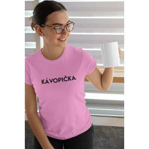MMO Dámské tričko Kávopička Barva: Ružová, Velikost: L