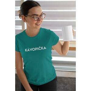 MMO Dámské tričko Kávopička Barva: Smaragdově zelená, Velikost: M