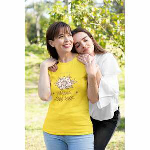 MMO Dámské tričko Nejlepší máma Barva: Žlutá, Velikost: XS