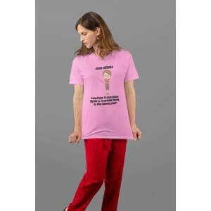 MMO Dámské tričko Učitelka Barva: Ružová, Velikost: L