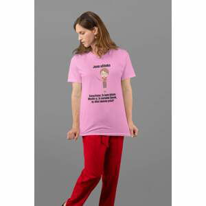 MMO Dámské tričko Učitelka Barva: Ružová, Velikost: XS