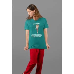 MMO Dámské tričko Učitelka Barva: Smaragdově zelená, Velikost: 2XL