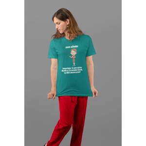 MMO Dámské tričko Učitelka Barva: Smaragdově zelená, Velikost: XS