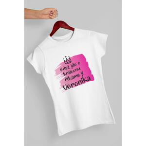 MMO Dámské tričko Veronika Barva: Bíla, Velikost: XL