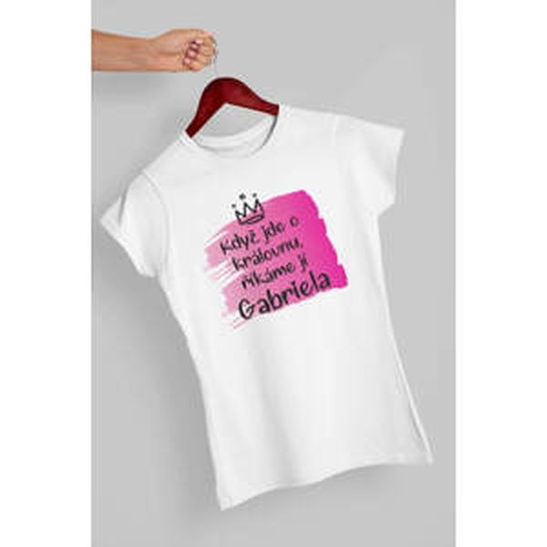 MMO Dámské tričko Gabriela Barva: Bíla, Velikost: XL