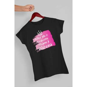 MMO Dámské tričko Růžena Barva: Černá, Velikost: XL