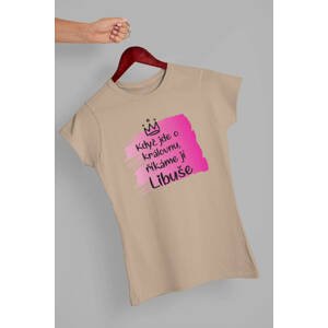MMO Dámské tričko Libuše Barva: Písková, Velikost: L