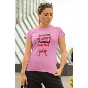 MMO Dámské tričko Švagrová Barva: Ružová, Velikost: L
