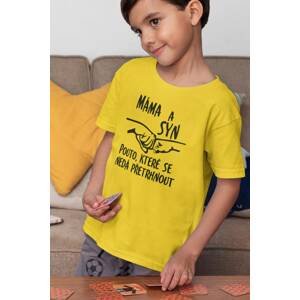 MMO Chlapecké tričko Máma a syn pouto Barva: Žlutá, Velikost: 122