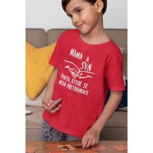 MMO Chlapecké tričko Máma a syn pouto Barva: Červená, Velikost: 134